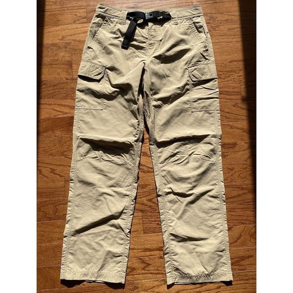 Eddie Bauer Other - Eddie Bauer Tan‎ Hiking Pants with Belt Size 34x32